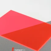 Оргстекло флуоресцентное красное Plexiglas GS Red 3C02, толщина 3мм — фото 3