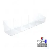 Диспенсер открытый со скосом 5 ячеек из оргстекла
