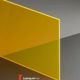 Оргстекло флуоресцентное оранжевое Plexiglas GS Orange 2C01, толщина 3мм, с нанесением