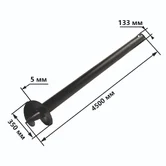 Винтовая свая СВС 133х4500мм
