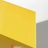 Оргстекло желтое Plexiglas XT Yellow 1N870, толщина 3мм — фото 2