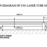 Лазерная трубка Lasea X8 150-180 Ватт