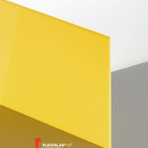 Оргстекло желтое Plexiglas XT Yellow 1N870, толщина 3мм