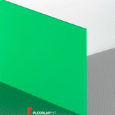 Оргстекло зеленое Plexiglas XT Green 6N570, толщина 3мм