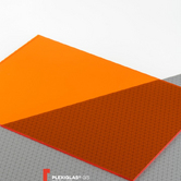 Оргстекло оранжевое Plexiglas GS Orange 2C04, толщина 3мм